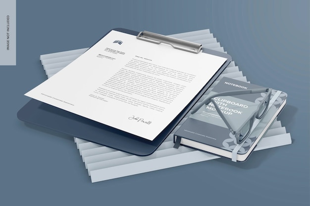 Klembord met notebookmodel