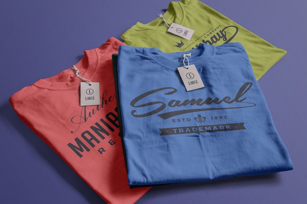 Kleur tshirt mockup