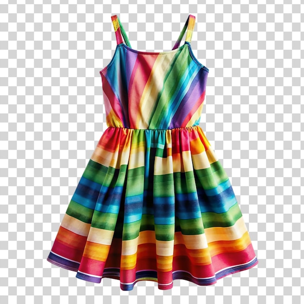 PSD kleurige jurk geïsoleerd op doorzichtige achtergrond
