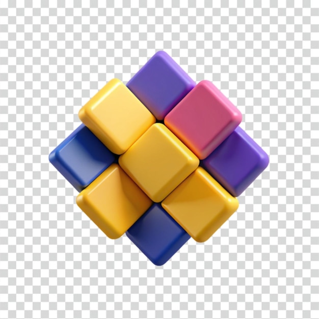 Kleurrijk 3D kubuspatroon