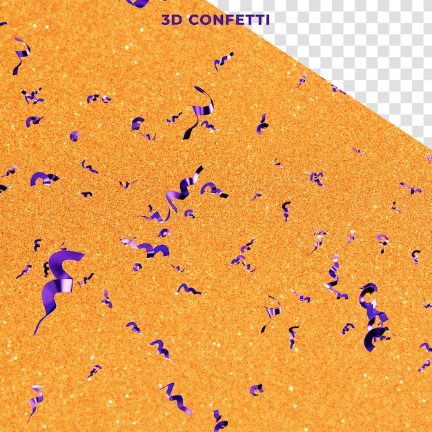 PSD kleurrijke confetti voor carnavalsfeesten