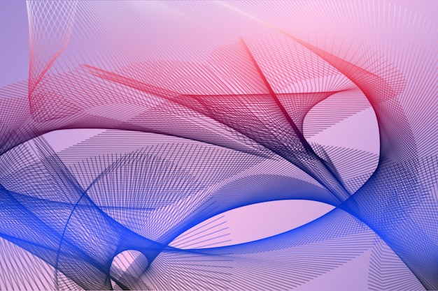 Kleurrijke golven abstracte achtergrond gevuld met levendige kleuren lijnen en vormen moderne visuele