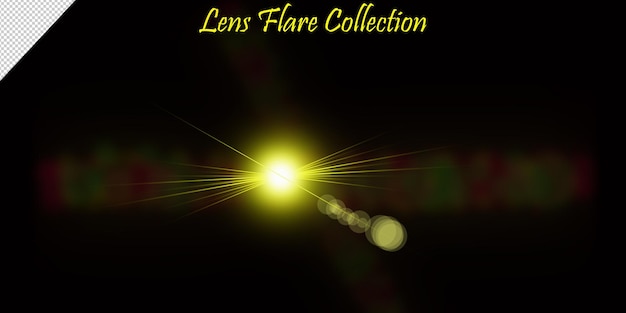 Kleurrijke lens flare-collectie