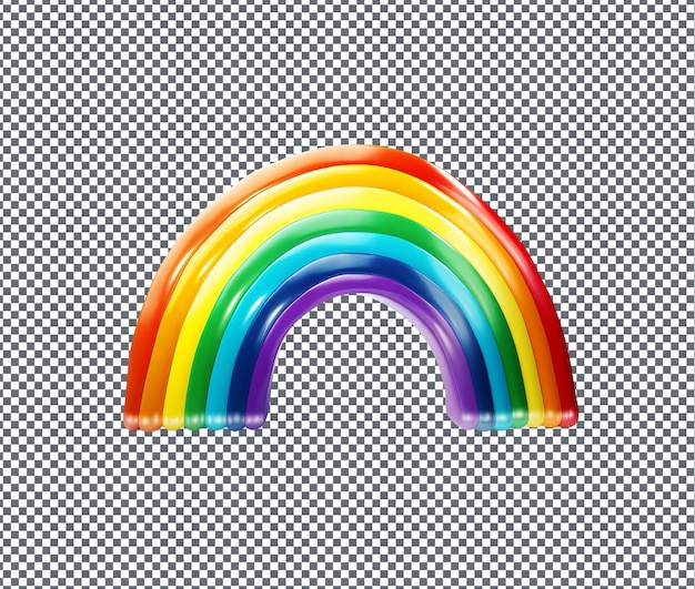 Kleurrijke levendige regenbogen geïsoleerd op een doorzichtige achtergrond