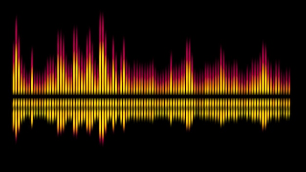 PSD kleurrijke neon textuur achtergrond en muziek geluid energie achtergrond