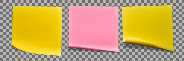 PSD kleurrijke plakbriefjes papier psd