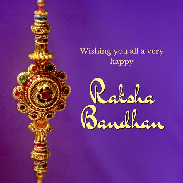 Kleurrijke Raksha Bandhan Instagram Post