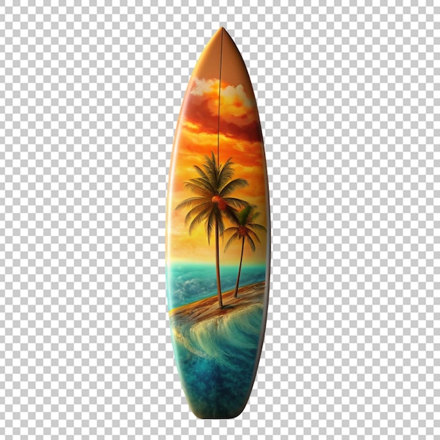 PSD kleurrijke surfplank