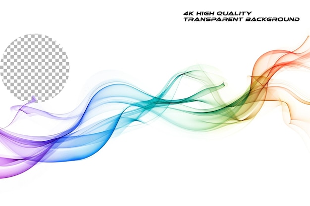 Kleurrijke vectorontwerp van een kleurrijke lijn in de vorm op een doorzichtige achtergrond