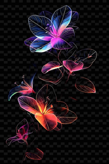 PSD kleurrijke vlinders op een zwarte achtergrond