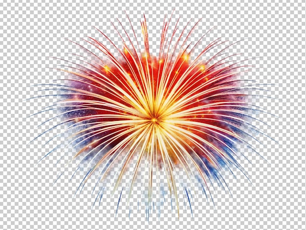 Kleurrijke vuurwerk vertoning