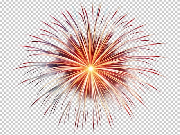 Kleurrijke vuurwerk vertoning