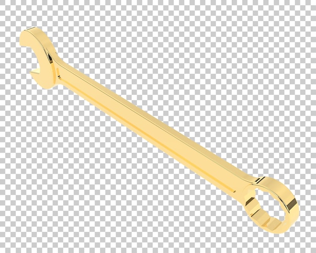 Klucz na przezroczystym tle ilustracja renderowania 3d