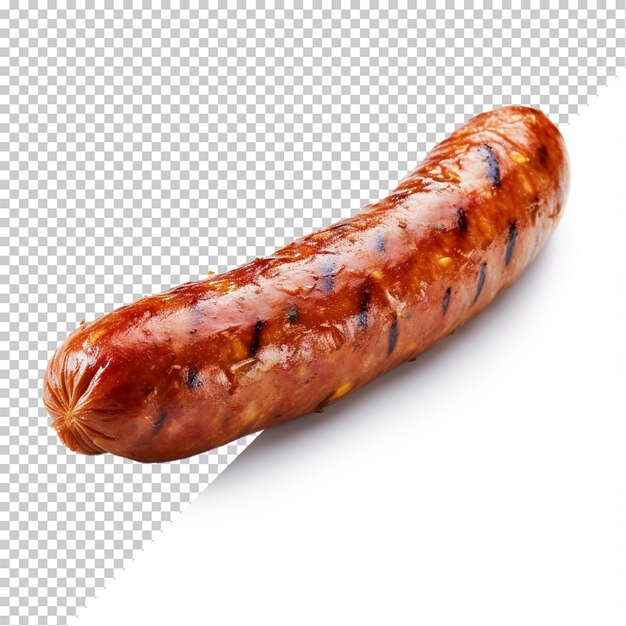 Knackwurst geïsoleerd op doorzichtige achtergrond