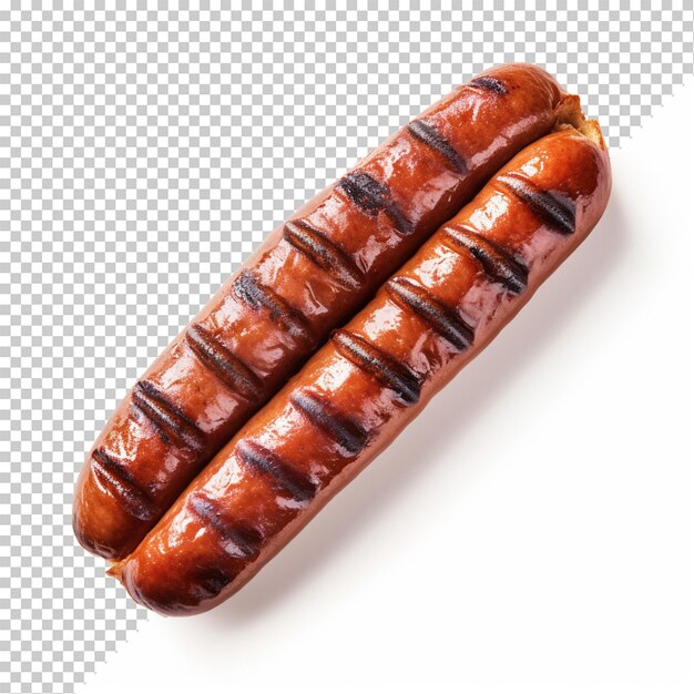 PSD 투명한 배경에 고립된 knackwurst