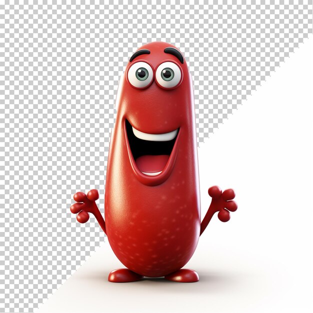 PSD knackwurst isolated on transparent background