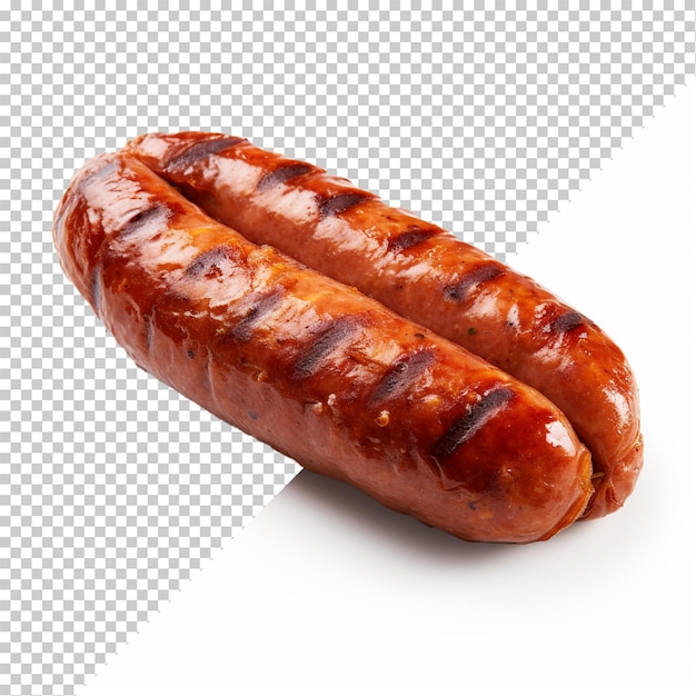 PSD knackwurst isolated on transparent background