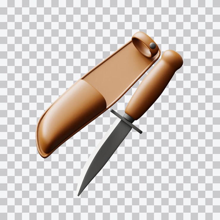 PSD knife 3d illustration