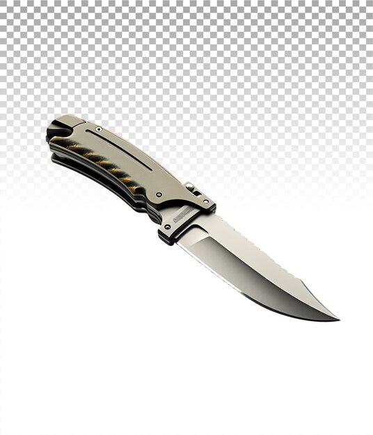 Knife extracted on transparent facilitating easy graphic integration