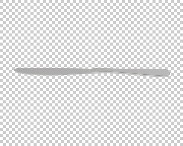 Knife on transparent background 3d rendering illustration