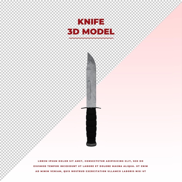 PSD knife weapon model