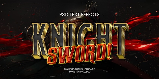 KNIGHT SWORD! TEXT EFFECT