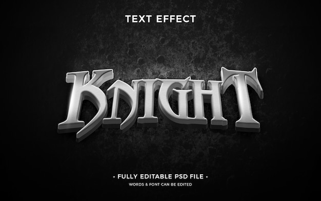 knight text effect