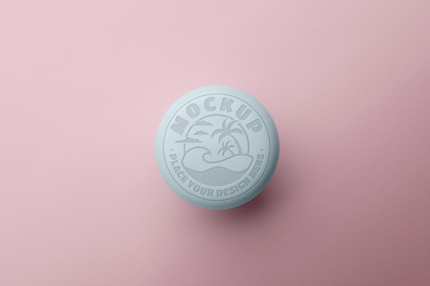 PSD knob with logo mockup