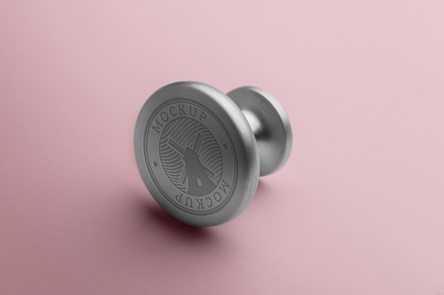 PSD knob with logo mockup