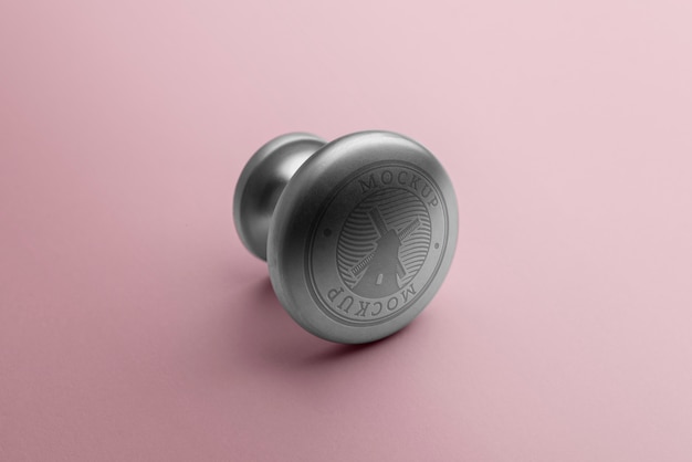 Knob with logo mockup