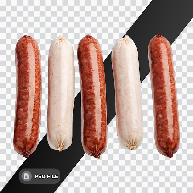 PSD knockwurst isolated soft smooth lighting only png premium psd