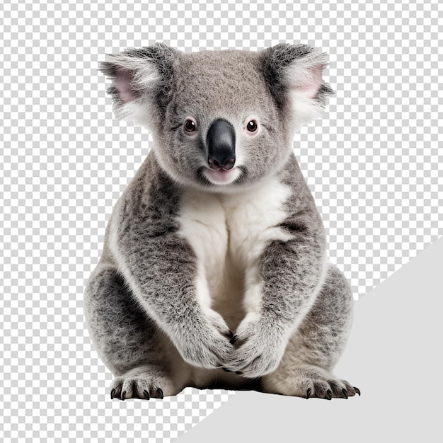 PSD koala isolato su sfondo trasparente png