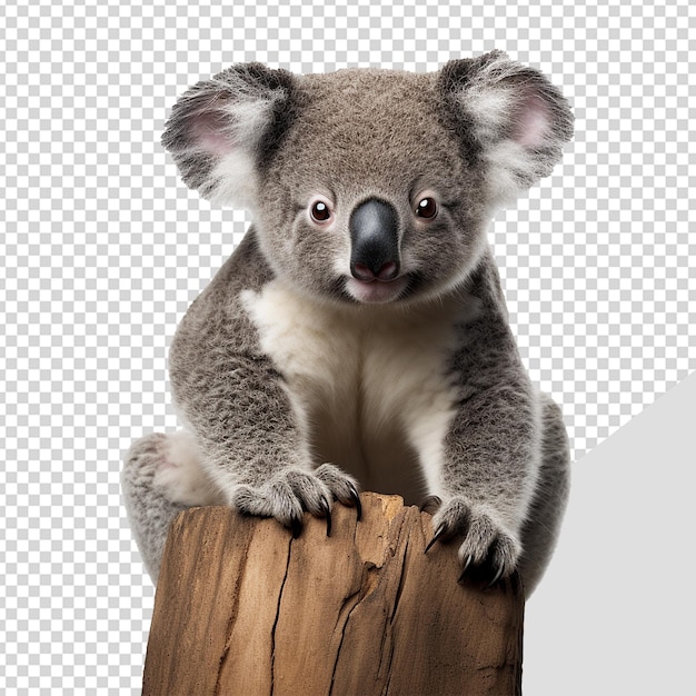 Koala Na Gałęzi Odizolowanej Na Przezroczystej Tle