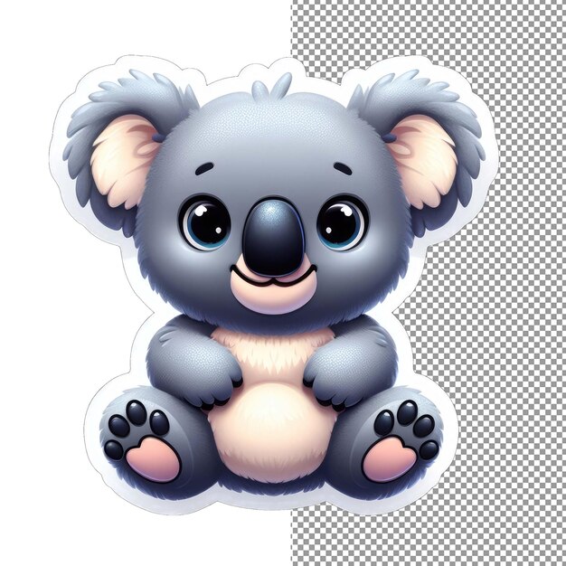 PSD koala's kindness gentle heart sticker