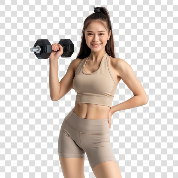 Kobieta z PNG podnosząca dźwignię z pewnością siebie