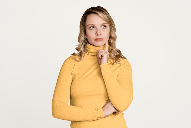 Kobiety długich rękawów mockup psd