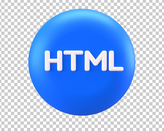 Kodowanie web development ikona html renderowania 3d