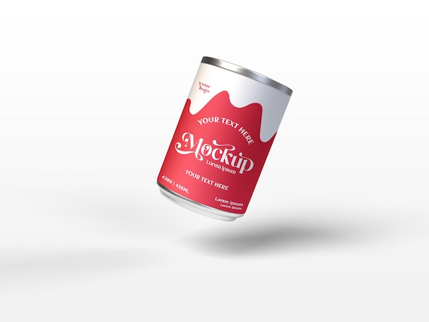 Koel drankje kan mockup-ontwerp