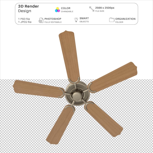 PSD koelventilator 3d-modelling psd-bestand