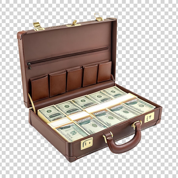 PSD koffer vol contant geld.