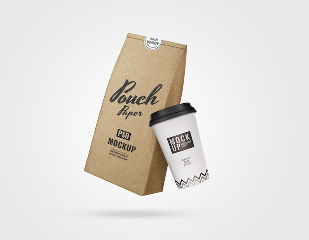 Koffie branding set mockup