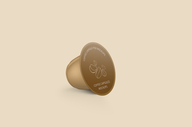 PSD koffie capsule mockup