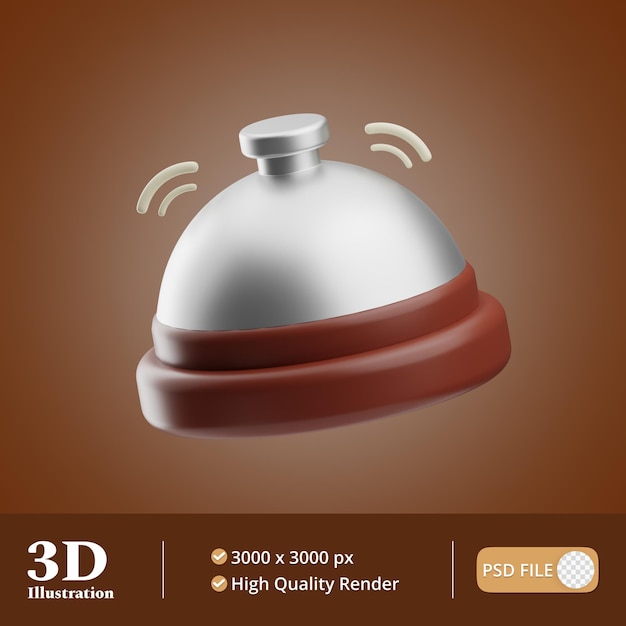 PSD koffie object bel illustratie 3d