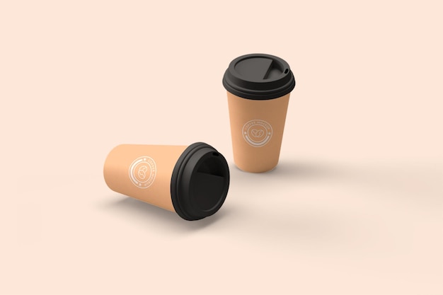 koffie papieren beker mockup