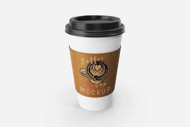 PSD koffie papieren beker mockup