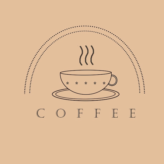 Koffiekop logo voor het café