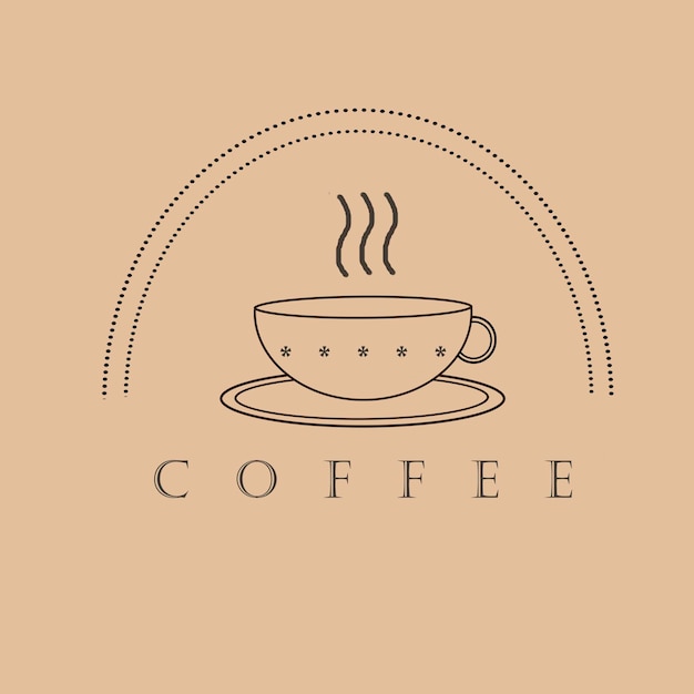 PSD koffiekop logo voor het café