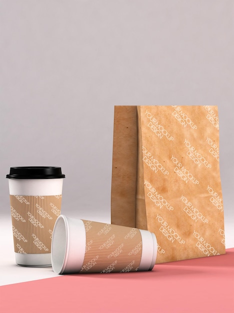 Koffiekop mockup ontwerp