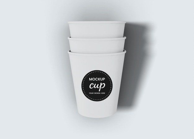 PSD koffiekopje verpakking mockup