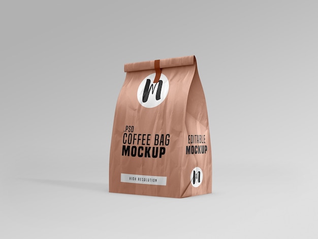 Koffiezak pakket mockup